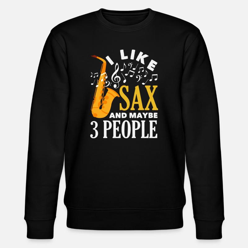 Saxophone - Sweat bio CHANGER Stanley/Stella Unisexe - noir