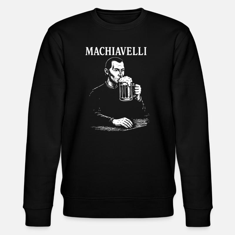 Machiavelli Brew Porträt - Stanley/Stella Unisex Bio-Sweatshirt CHANGER - Schwarz