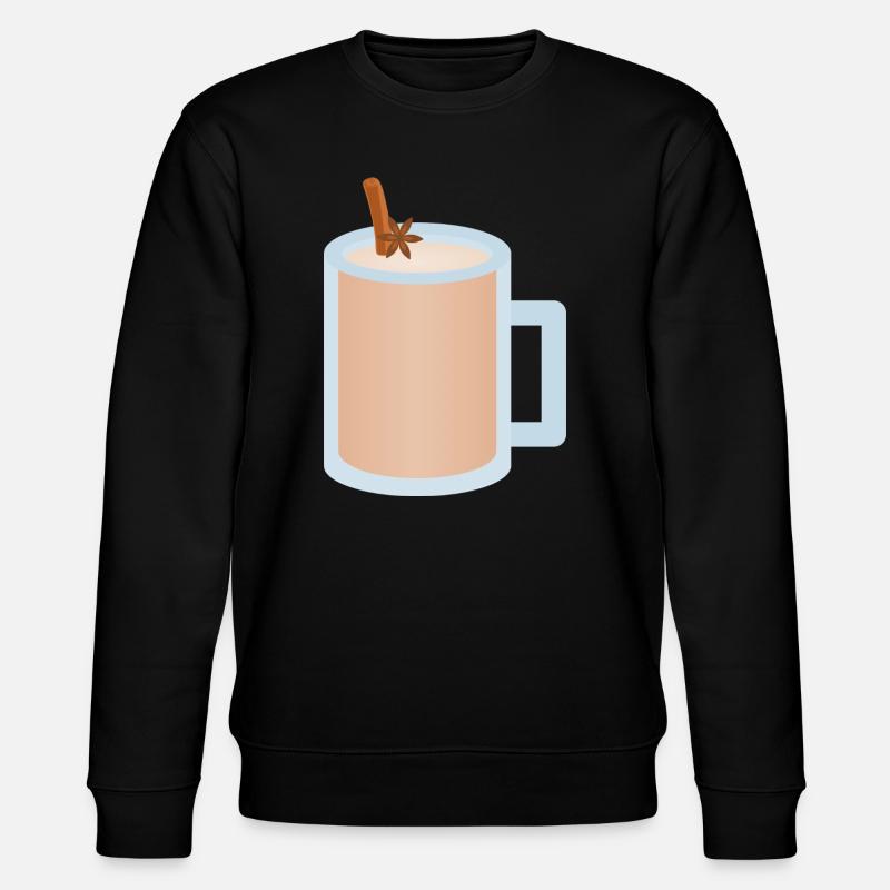 Illustration de tasse Chai Latte - Sweat bio CHANGER Stanley/Stella Unisexe - noir