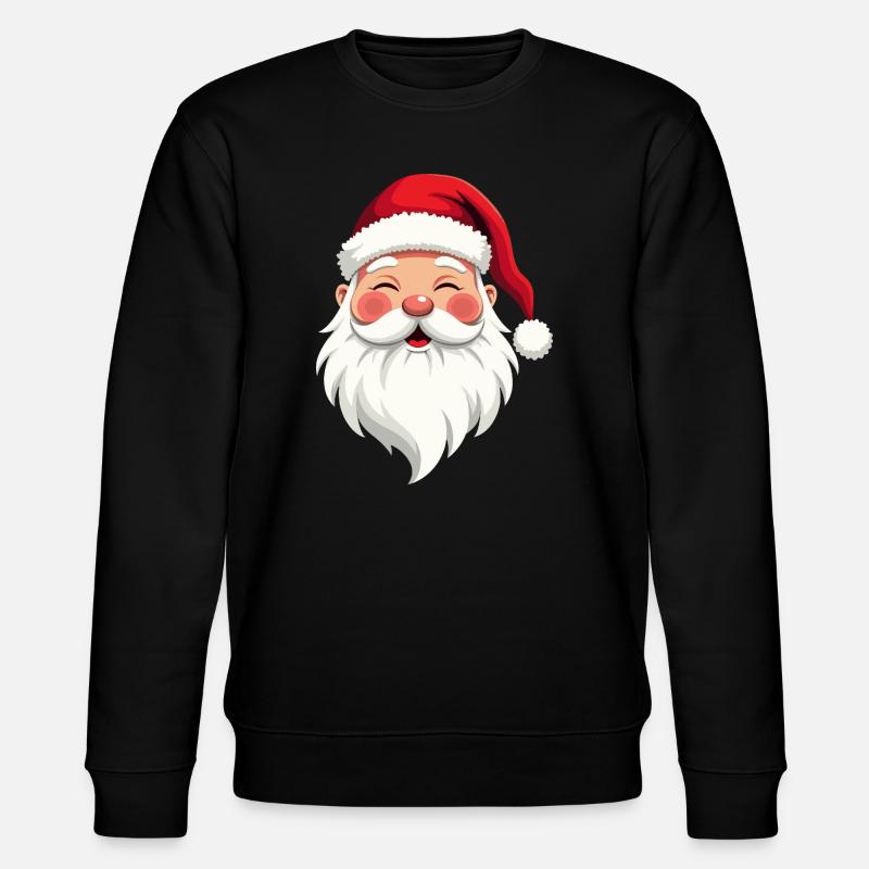 Weihnachtsmann-Cheer-Illustration - Stanley/Stella Unisex Bio-Sweatshirt CHANGER - Schwarz