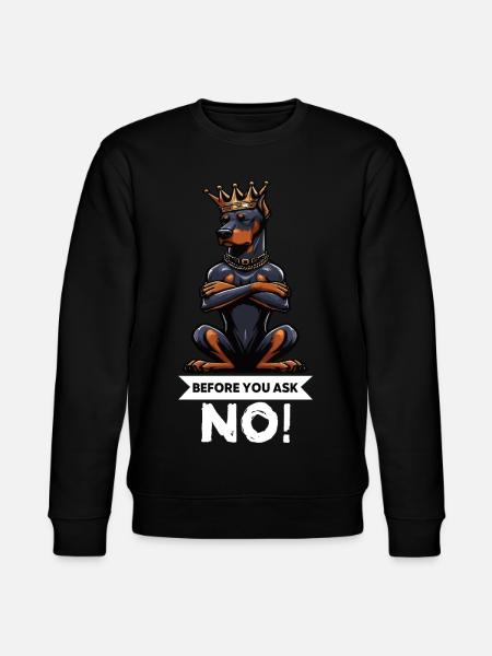 Before You Ask Dobermann Dobermannbesitzer - Stanley/Stella CHANGER Unisex Organic Sweatshirt - black