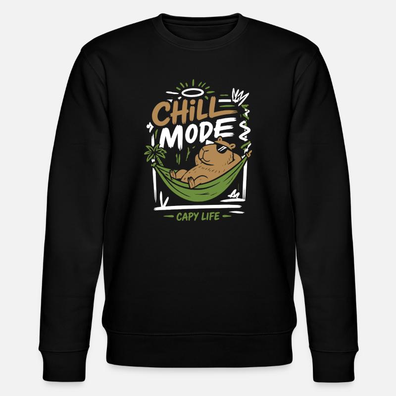 Chill Mode Capy Life - Sweat bio CHANGER Stanley/Stella Unisexe - noir