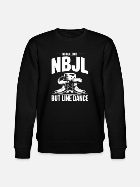 NBJL – No Bullshit Just Line Dance - Stanley/Stella CHANGER Unisex Organic Sweatshirt - black