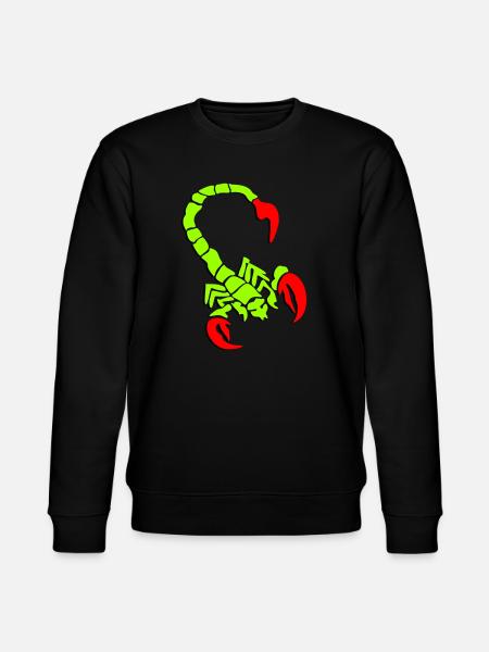 skorpion_01_3d_rot_2 - Stanley/Stella CHANGER Unisex Organic Sweatshirt - black
