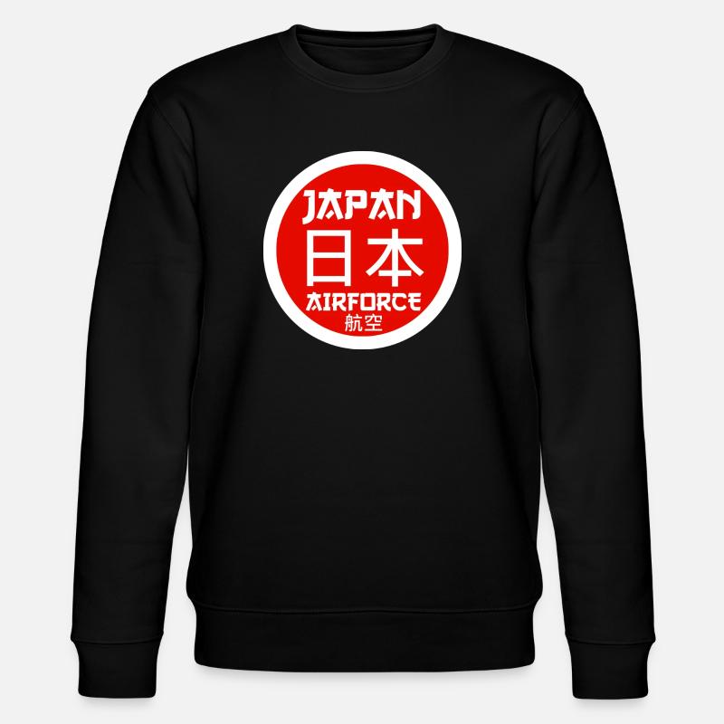 Japan Airforce - Stanley/Stella Unisex Bio-Sweatshirt CHANGER  - Schwarz