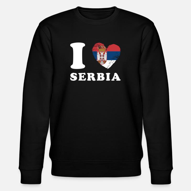J’aime la Serbie - Sweat bio CHANGER Stanley/Stella Unisexe - noir