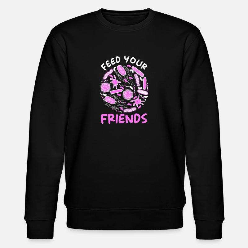 Mikrobiom Spruch - Stanley/Stella Unisex Bio-Sweatshirt CHANGER  - Schwarz