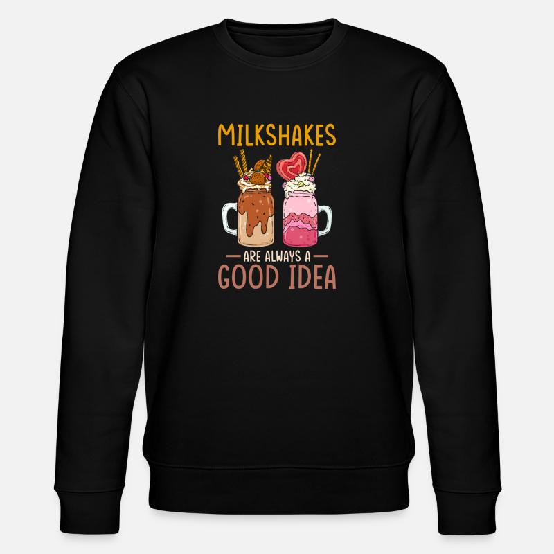 Milchshake - Stanley/Stella Unisex Bio-Sweatshirt CHANGER  - Schwarz