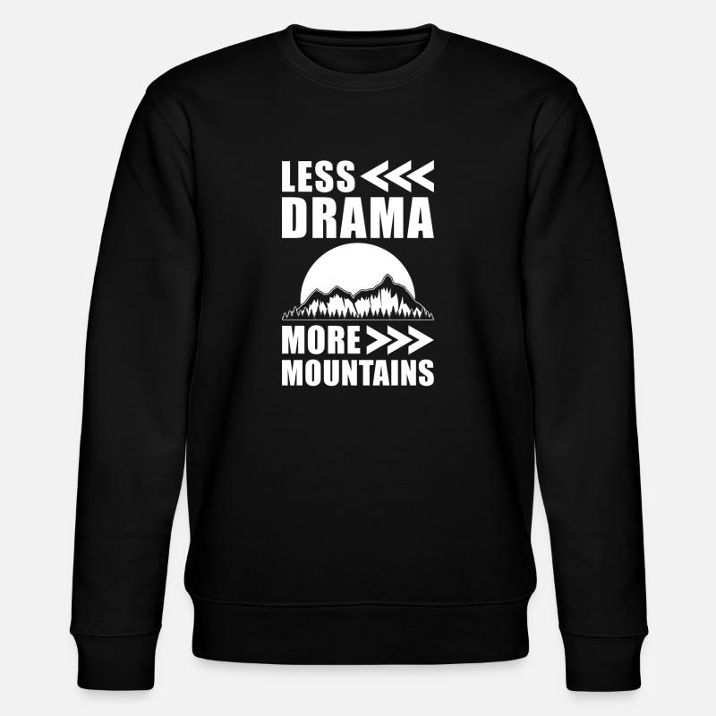 Mountains - Stanley/Stella CHANGER Unisex Organic Sweatshirt - black