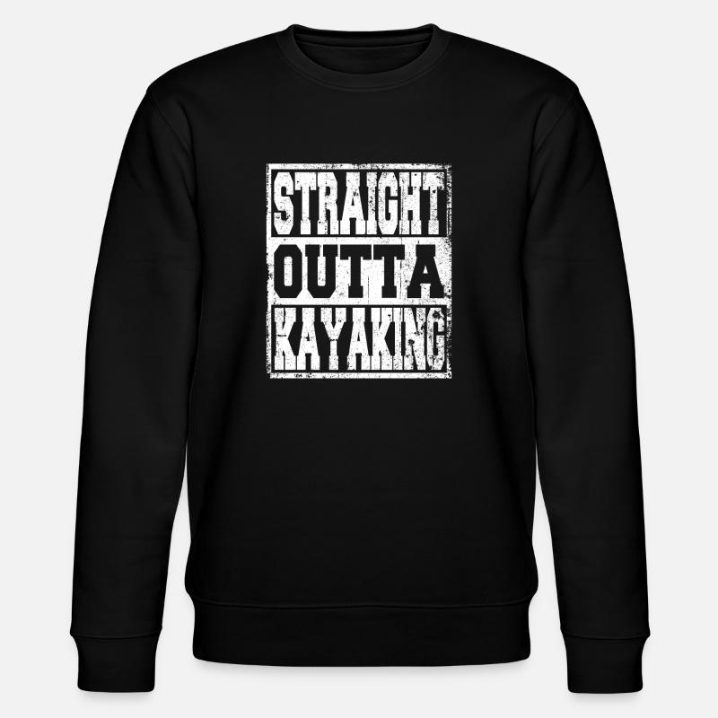 Kajak Spruch lustig - Stanley/Stella Unisex Bio-Sweatshirt CHANGER  - Schwarz