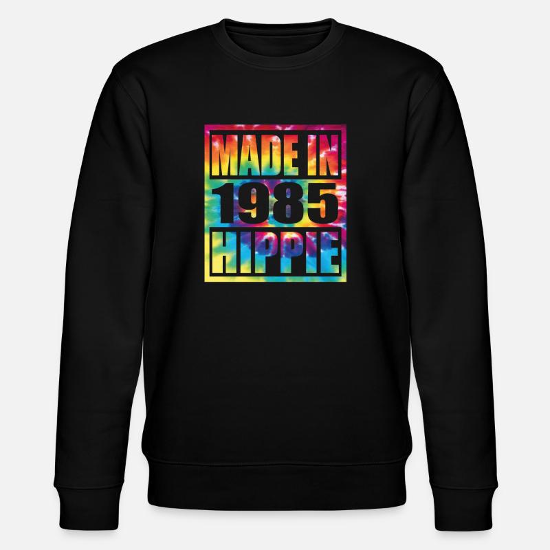 Anniversaire hippie 1985 - Sweat bio CHANGER Stanley/Stella Unisexe - noir