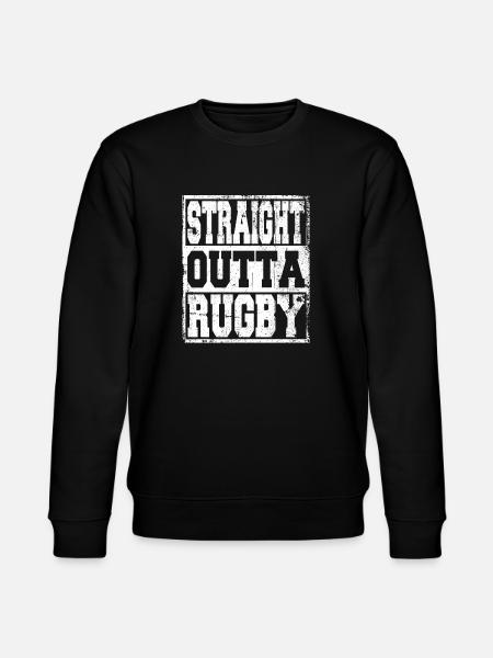 Rugby saying funny - Stanley/Stella CHANGER Unisex Organic Sweatshirt - black
