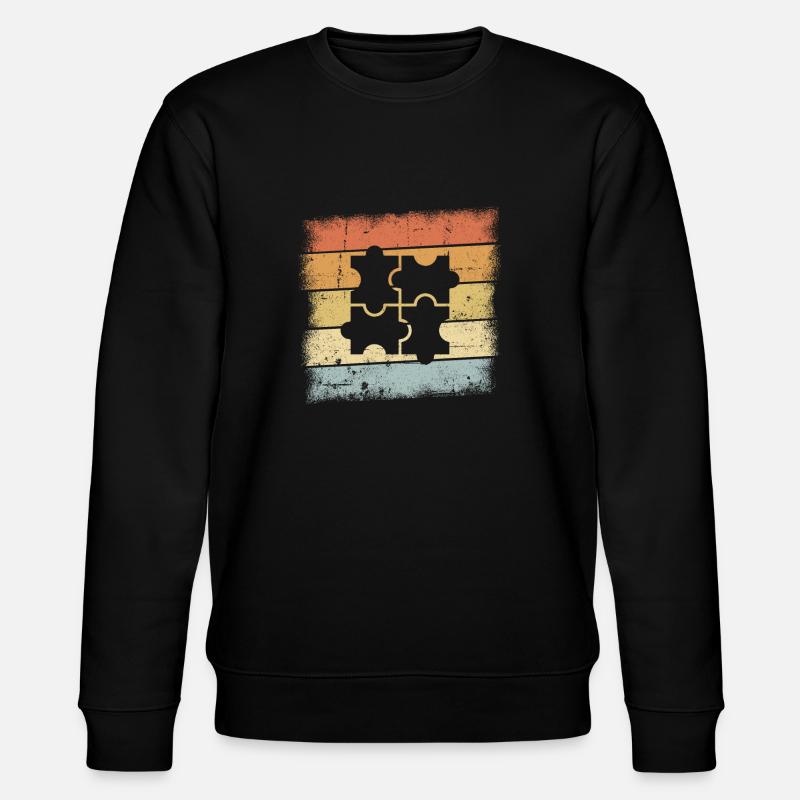 Puzzle - Stanley/Stella Unisex Bio-Sweatshirt CHANGER  - Schwarz