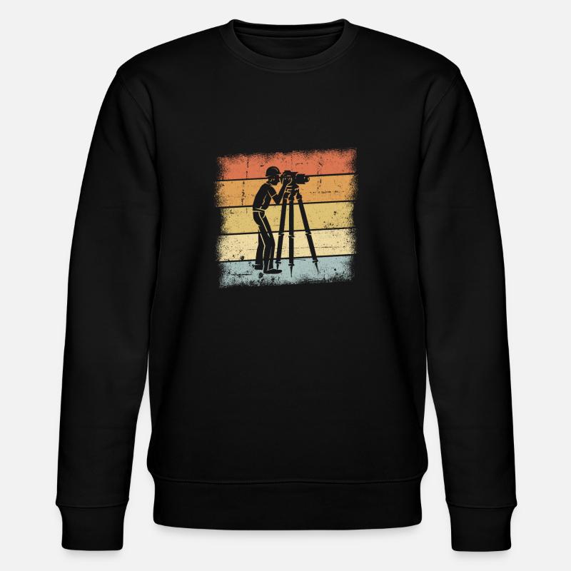 Vermesser Geschenk - Stanley/Stella Unisex Bio-Sweatshirt CHANGER  - Schwarz