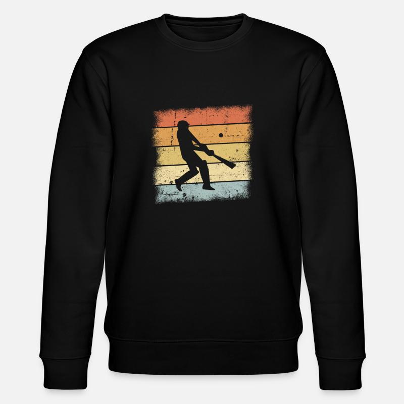Cricket Retro - Stanley/Stella CHANGER Unisex Organic Sweatshirt - black
