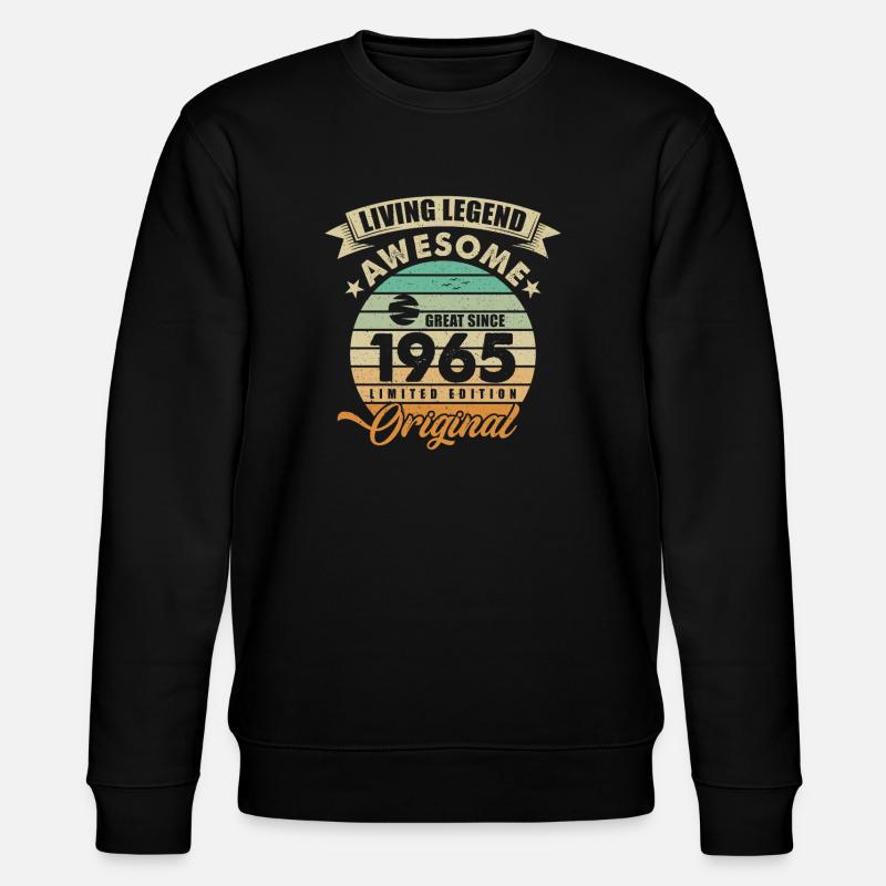1965 Anniversaire Rétro Original - Sweat bio CHANGER Stanley/Stella Unisexe - noir