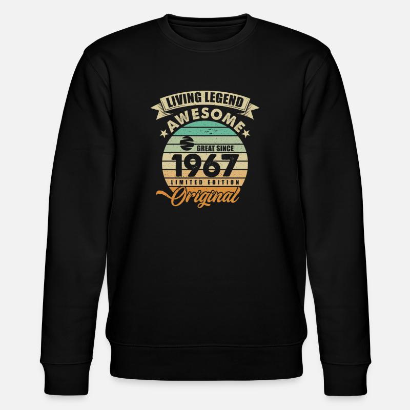1967 Anniversaire Retro Orginal - Sweat bio CHANGER Stanley/Stella Unisexe - noir