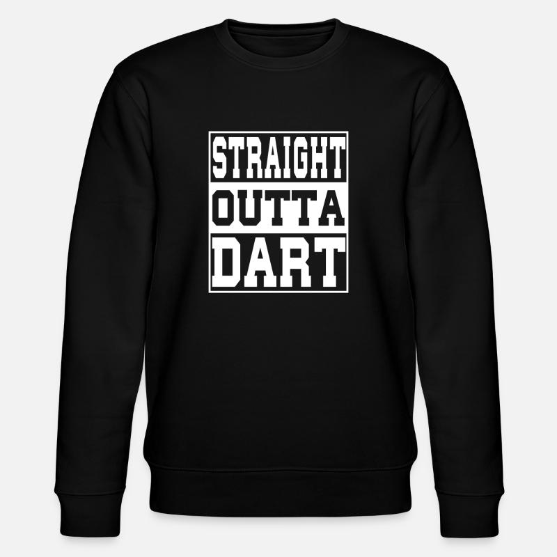 Dart Spruch lustig - Stanley/Stella Unisex Bio-Sweatshirt CHANGER  - Schwarz