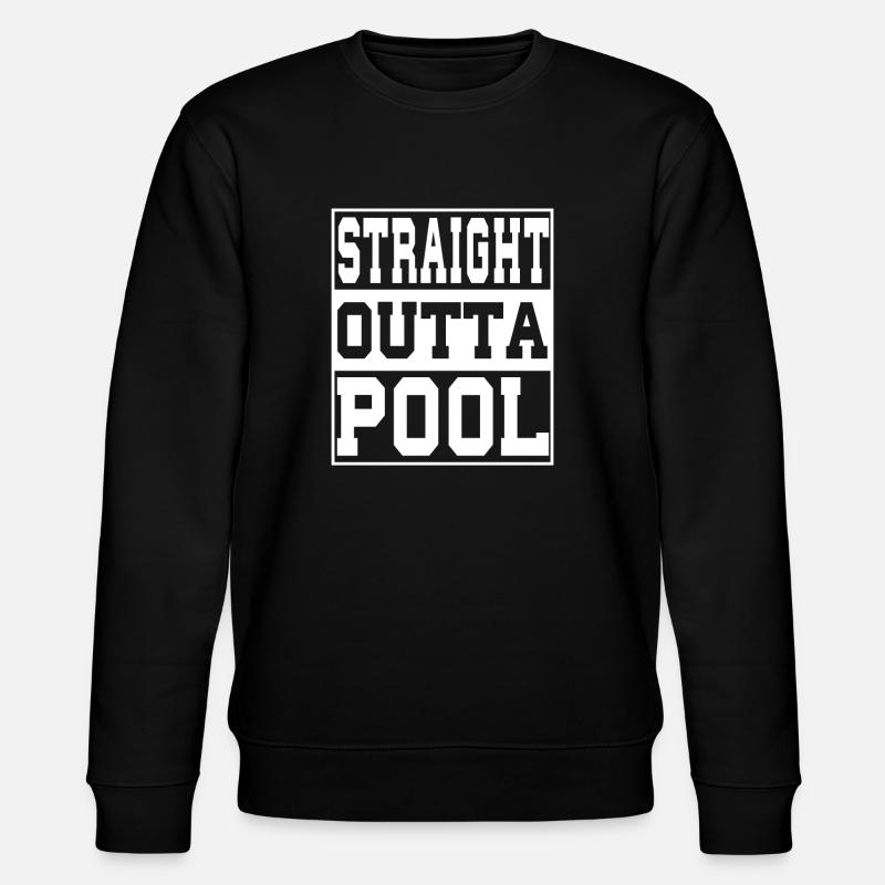Pool Spruch lustig - Stanley/Stella Unisex Bio-Sweatshirt CHANGER  - Schwarz