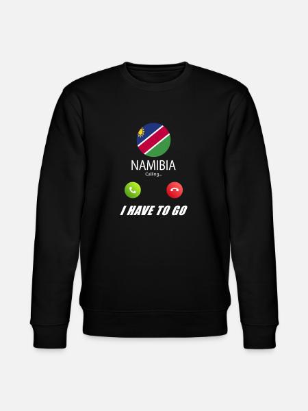 Namibia calls lusiger flags saying - Stanley/Stella CHANGER Unisex Organic Sweatshirt - black