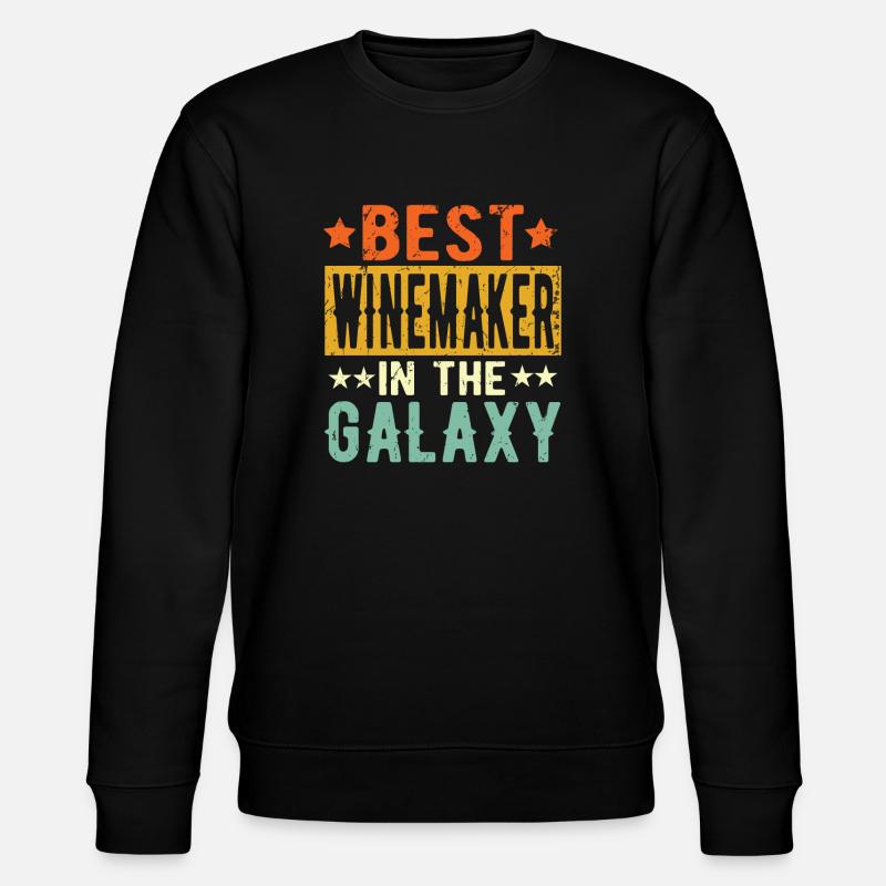 Best Winemaker ever Winemaker Gift - Stanley/Stella CHANGER Unisex Organic Sweatshirt - black