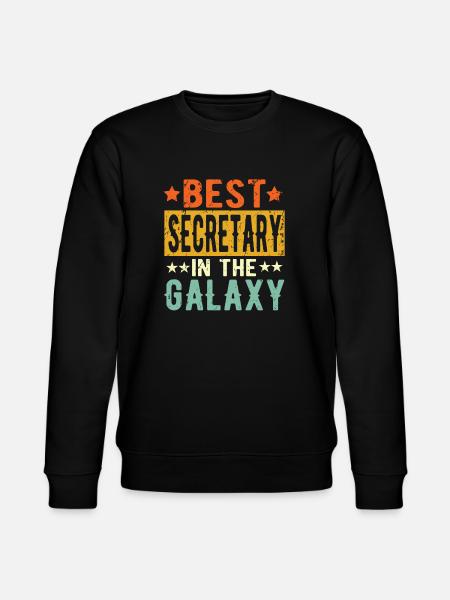 Best Secretary ever Secretary Gift - Stanley/Stella CHANGER Unisex Organic Sweatshirt - black