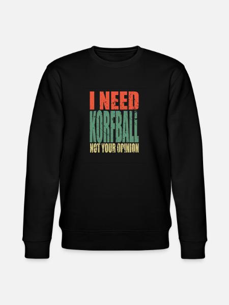 Korfball saying funny - Stanley/Stella CHANGER Unisex Organic Sweatshirt - black