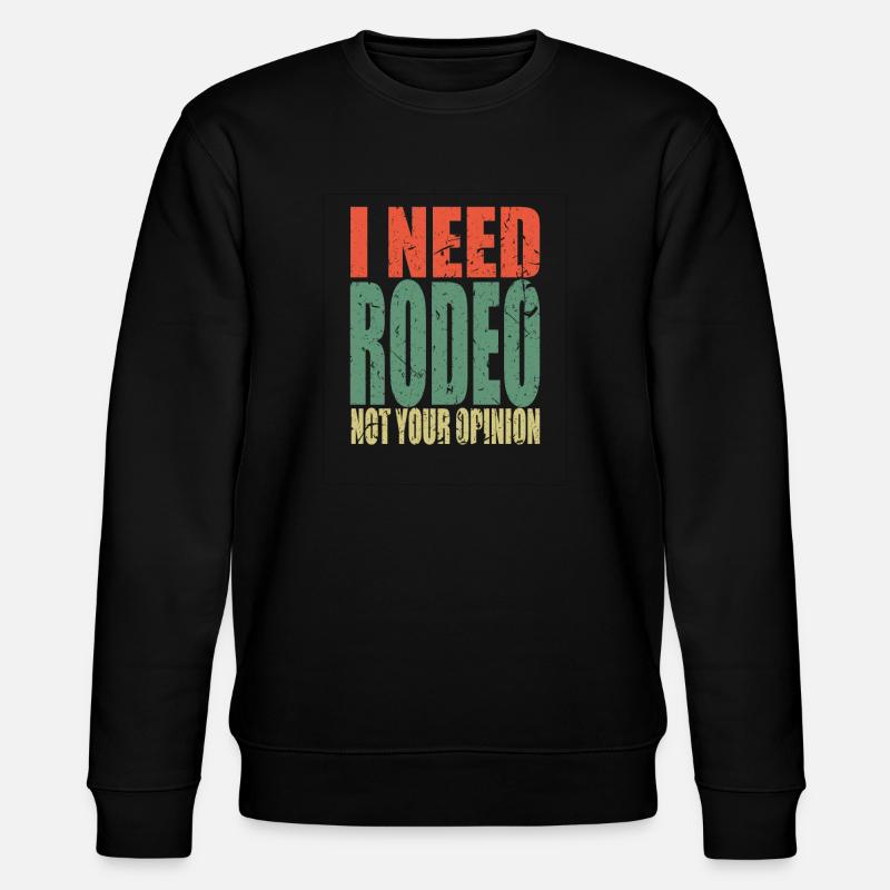 Rodeo Spruch lustig - Stanley/Stella Unisex Bio-Sweatshirt CHANGER  - Schwarz