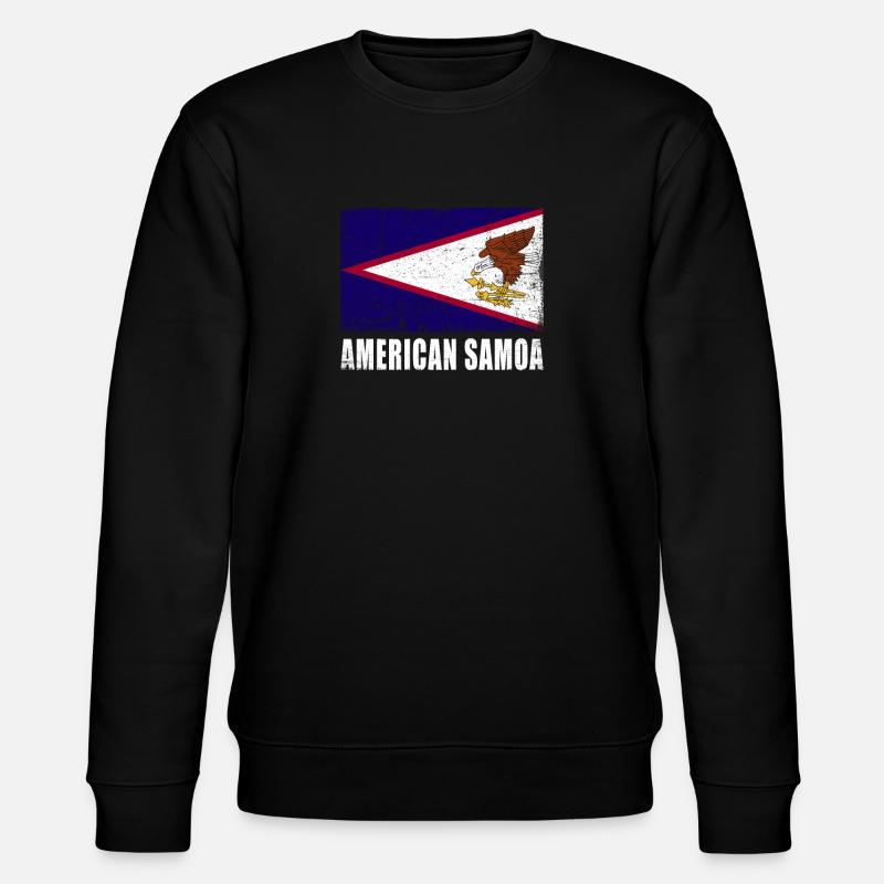 Drapeau des Samoa américaines - Sweat bio CHANGER Stanley/Stella Unisexe - noir