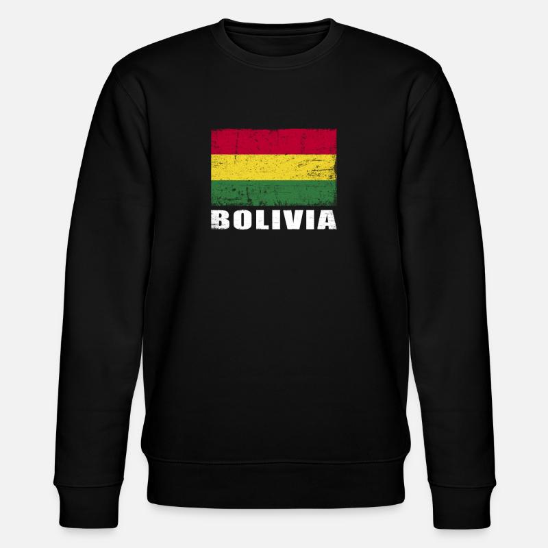 Bolivie Drapeau Grunge Bolivie Drapeau - Sweat bio CHANGER Stanley/Stella Unisexe - noir