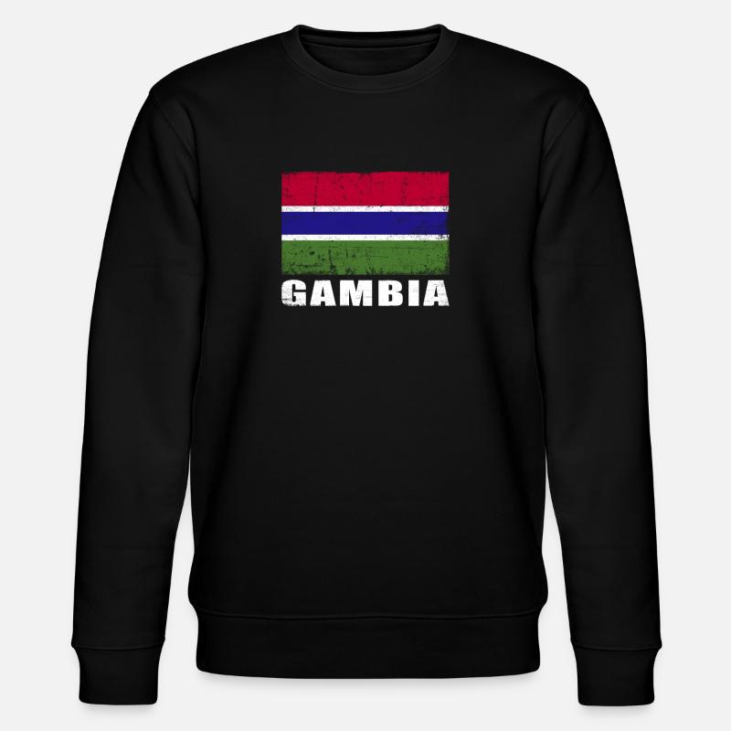 Gambie Drapeau Grunge Gambie Drapeau - Sweat bio CHANGER Stanley/Stella Unisexe - noir