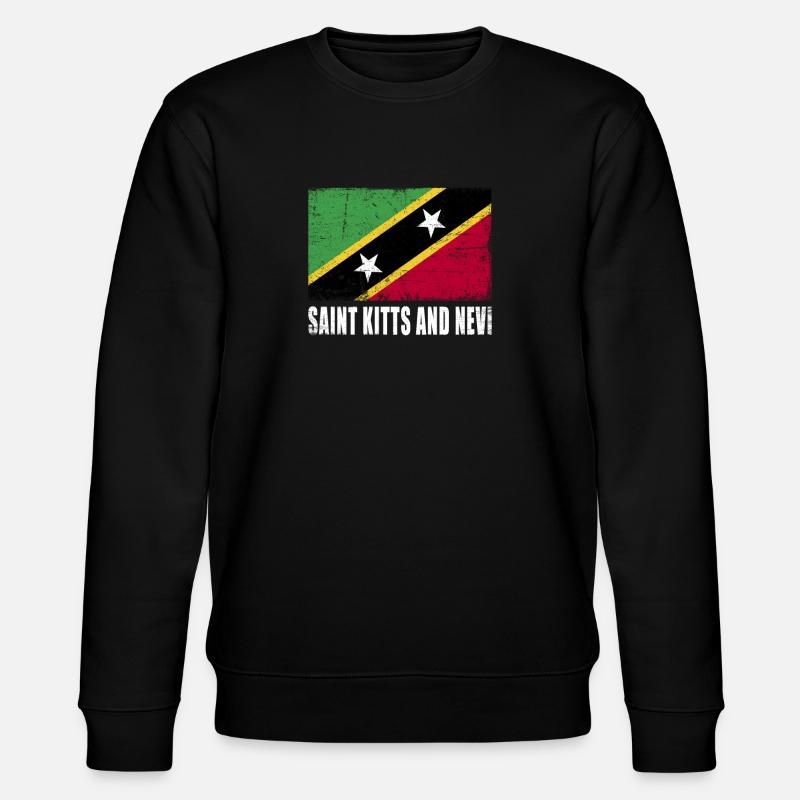 Drapeau de Saint-Kitts et Nevi - Sweat bio CHANGER Stanley/Stella Unisexe - noir