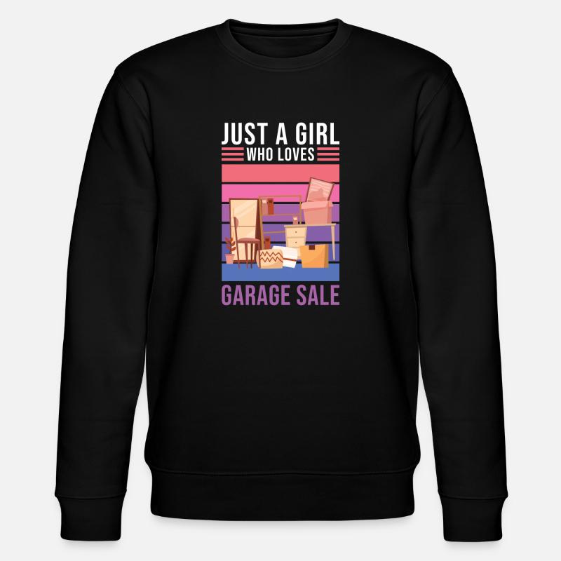 Garagenverkauf Spruch - Stanley/Stella Unisex Bio-Sweatshirt CHANGER  - Schwarz