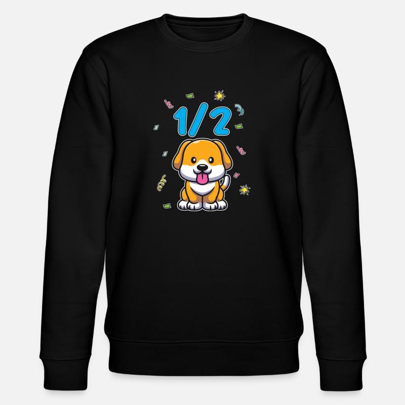 Demi-année 6 mois chien d’anniversaire - Sweat bio CHANGER Stanley/Stella Unisexe - noir