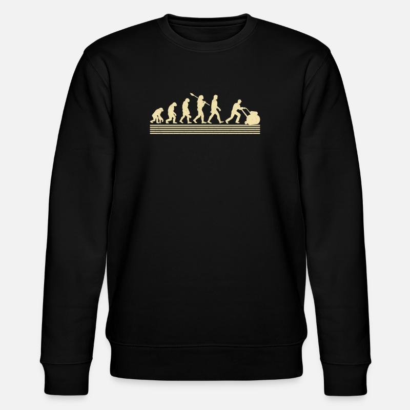 Landschaftsgestalter-evolution - Stanley/Stella Unisex Bio-Sweatshirt CHANGER  - Schwarz