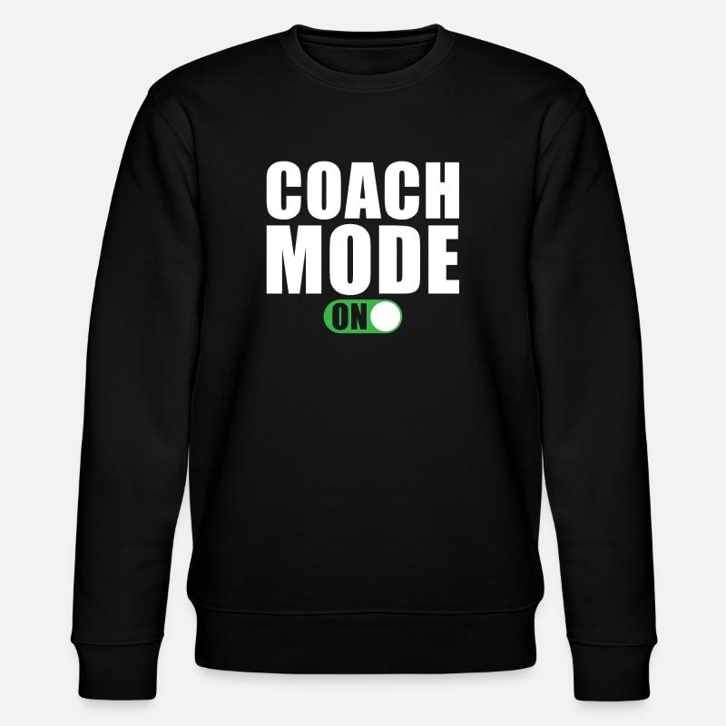 Trainer Mode A Coach - Stanley/Stella CHANGER Unisex Organic Sweatshirt - black