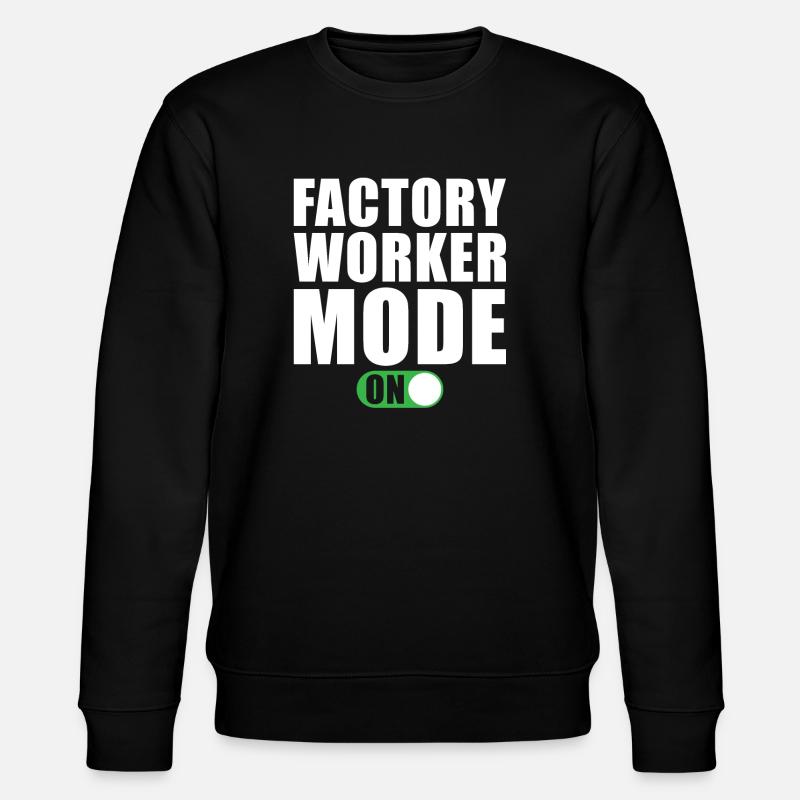 Fabrikarbeiter modus Ein - Stanley/Stella Unisex Bio-Sweatshirt CHANGER  - Schwarz