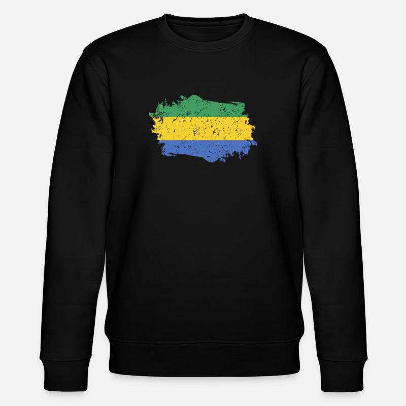 Gabon Drapeau Grunge Gabon Drapeau - Sweat bio CHANGER Stanley/Stella Unisexe - noir