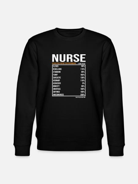 Nurse Daily Funny - Stanley/Stella CHANGER Unisex Organic Sweatshirt - black