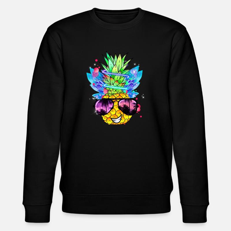 Ananas Kunst - Stanley/Stella Unisex Bio-Sweatshirt CHANGER  - Schwarz