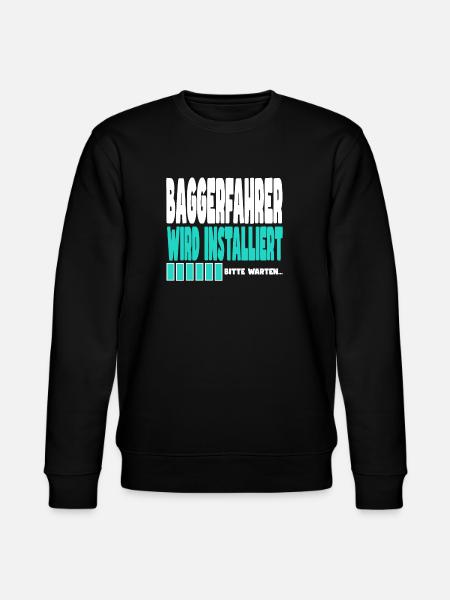 Baggerfahrer wird installiert - Stanley/Stella Unisex Bio-Sweatshirt CHANGER - Schwarz