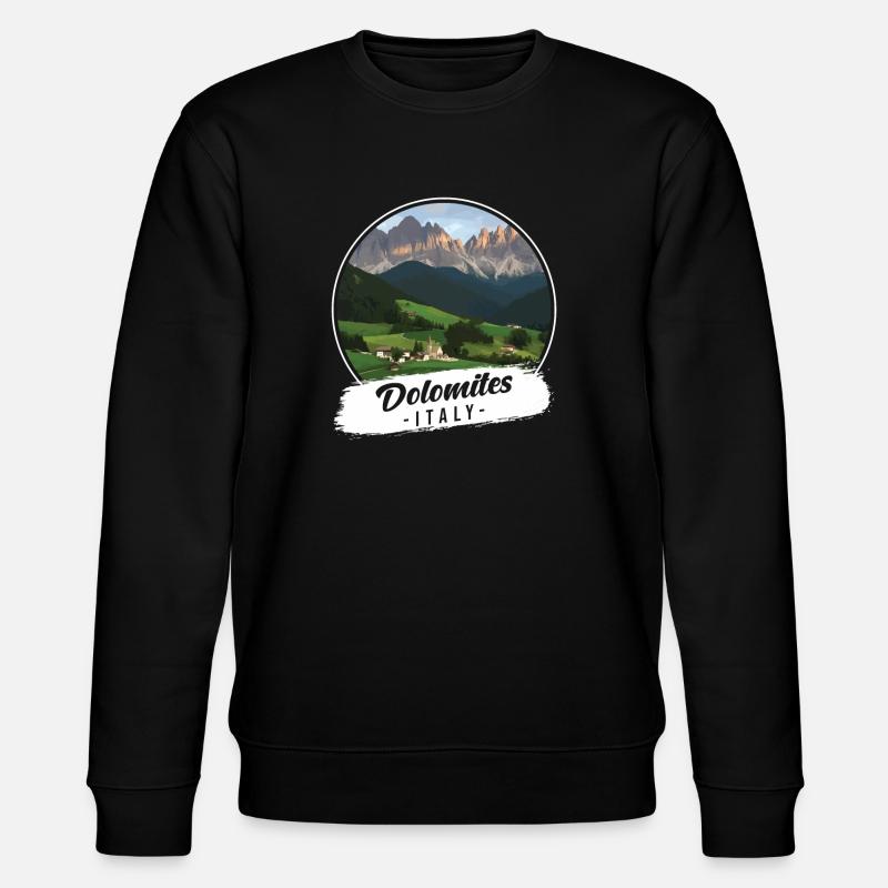 Dolomiten Italy Souvenir - Stanley/Stella Unisex Bio-Sweatshirt CHANGER  - Schwarz