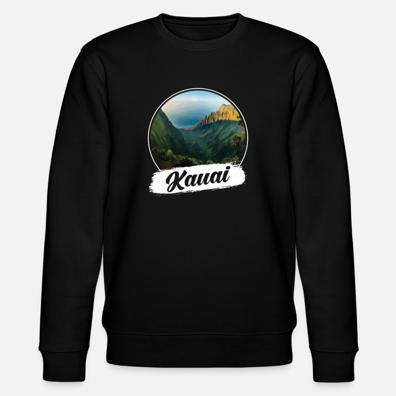 Kauai Souvenir - Stanley/Stella Unisex Bio-Sweatshirt CHANGER  - Schwarz