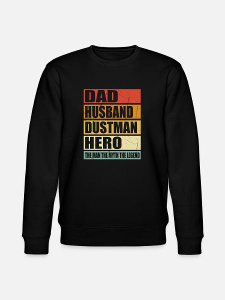Father Husband Müllmann Held - Stanley/Stella CHANGER Unisex Organic Sweatshirt - black