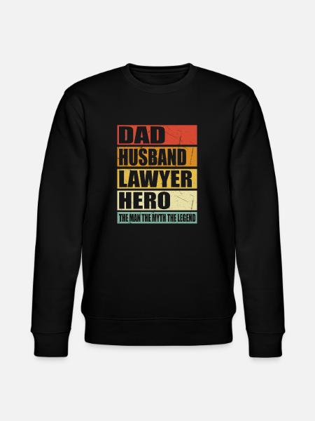 Father Husband Lawyer Held - Stanley/Stella CHANGER Unisex Organic Sweatshirt - black
