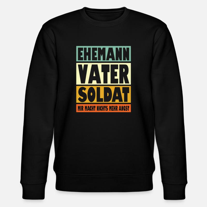 Soldat Vater Ehemann Held - Stanley/Stella Unisex Bio-Sweatshirt CHANGER  - Schwarz