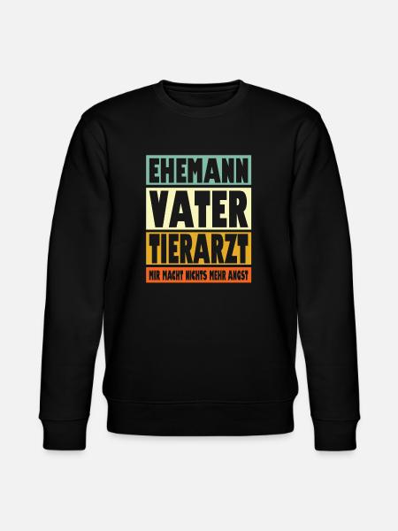 Tierarzt Vater Ehemann Held - Stanley/Stella Unisex Bio-Sweatshirt CHANGER  - Schwarz