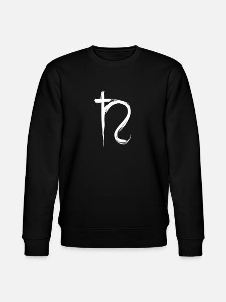 Saturn Astrologi Symbol - Stanley/Stella økologisk unisex-sweatshirt CHANGER  - sort