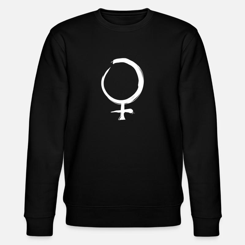 Venus Astrologie Symbol - Stanley/Stella Unisex Bio-Sweatshirt CHANGER  - Schwarz