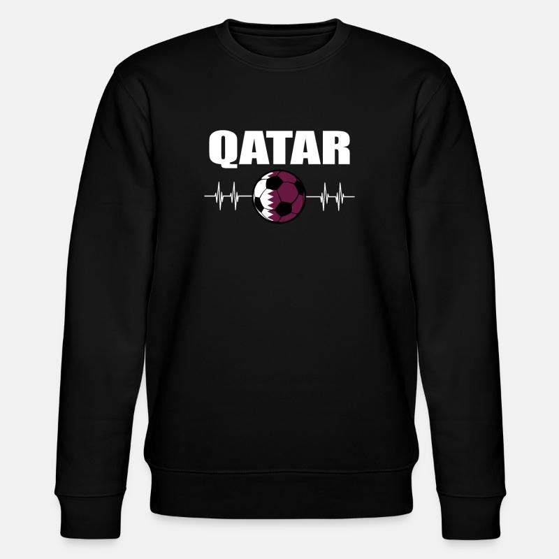 Katar Fußball - Stanley/Stella Unisex Bio-Sweatshirt CHANGER  - Schwarz